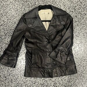 Mike & Chris Black Leather Jacket